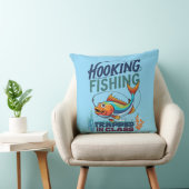 Hooked on Fishing, Trapped in Class – Fun  クッション (椅子)