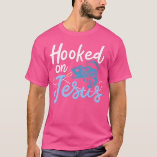 Hooked On Jesus Bass Fishing Tシャツ