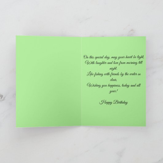 Hooked on Joy Birthday  カード (内部)