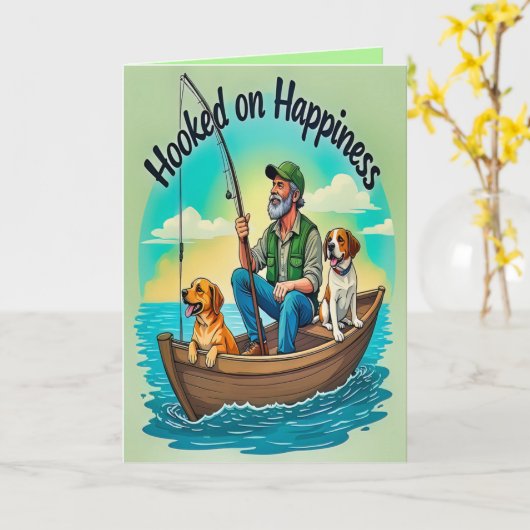 Hooked on Joy Birthday  カード (黄色い花)