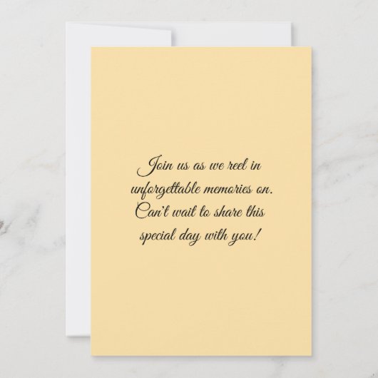 Hooked on Love 招待状 (裏面)