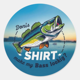 Hooked on Style: Donis' Bass Fishing Adventure  ラウンドシール