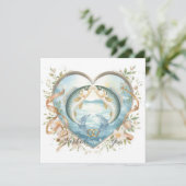 Hooked on you fishing lovers Wedding  Watercolor 招待状 (スタンド正面)