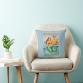 Hooked Up Fishing Pin-up Mermaid | Funny Nautical クッション (椅子)