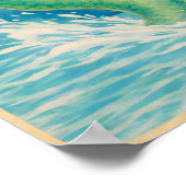 Hooked Up Retro Pin-Up Mermaid | Fishing Boat Art ポスター (角)