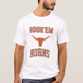 Hook'em horns - Texas Bull Head with Longhorns Tシャツ