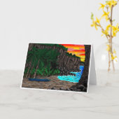 Ho'okenaの挨拶状 カード (黄色い花)