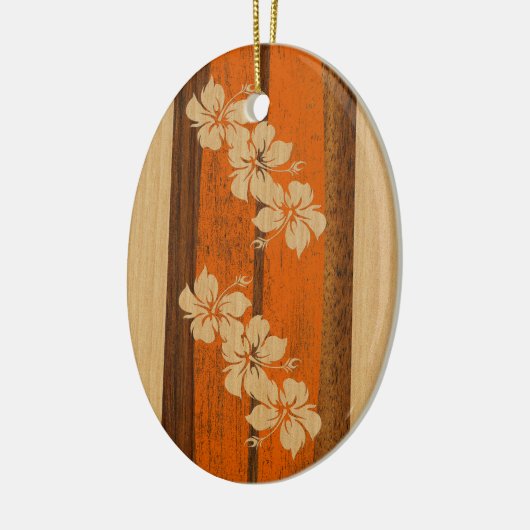 Hookipaのヴィンテージのサーフボードのオーナメント セラミックオーナメント (左)