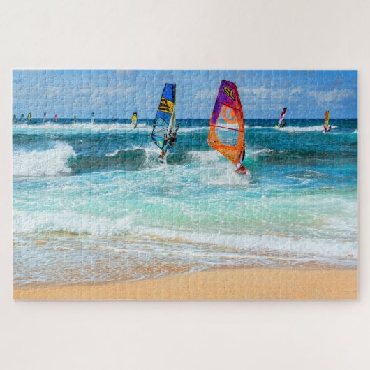 Ho'okipa Windsurfers, North Shore, Maui 1014 pc ジグソーパズル (横)