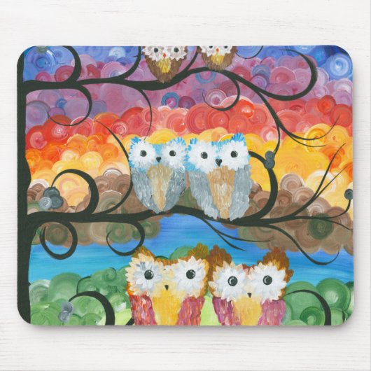 Hoolandia (c) 2013年-フクロウの表現シリーズ マウスパッド (正面)