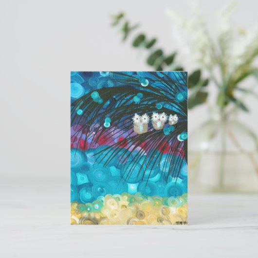 Hoolandia (c) 2013 – フクロウの表現シリーズ ポストカード (スタンド正面)