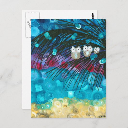 Hoolandia (c) 2013 – フクロウの表現シリーズ ポストカード (正面/裏面)