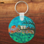 Hoolandia (c) 2013 – フクロウカップル キーホルダー (正面)