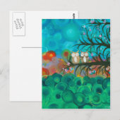 Hoolandia (c) 2013 – フクロウカップル ポストカード (正面/裏面)