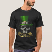 HOOLIGAN Skull  Irish Tシャツ (正面)