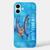 HO'OMAUハワイアンドルフィンズ初期のコラージュCase-M Case-Mate iPhoneケース (裏面)