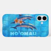 HO'OMAUハワイアンドルフィンズ初期のコラージュCase-M Case-Mate iPhoneケース (裏面 (横))