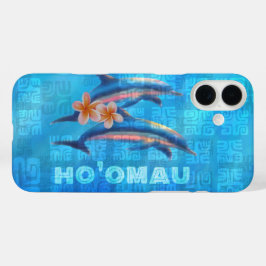 HO'OMAUハワイアンドルフィンズ初期のコラージュCase-M iPhone 16 Plusケース