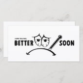 Hoop dat je snel beter voelt. Beterschap kaarten (正面/裏面)