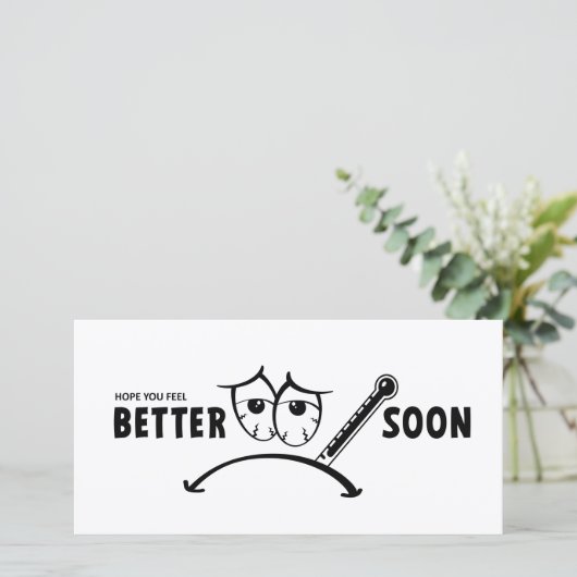 Hoop dat je snel beter voelt. Beterschap kaarten (スタンド正面)