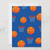 Hoop It Up Little Rookie Basketball第1誕生日 招待状 (裏面)