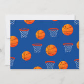 Hoop It Up Rookie Basketball Photo 1st Birthday 招待状 (裏面)