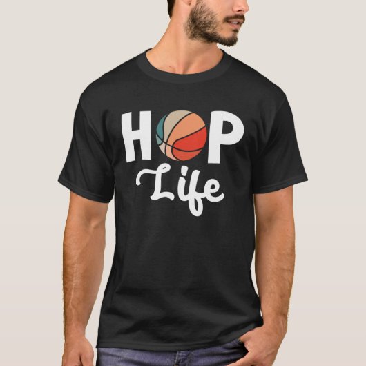 Hoop Life Shooting Guard Basketball Game Dribbling Tシャツ (正面)