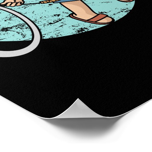 Hoop Rolling Hula-Hoop Reifenspiel ポスター (角)