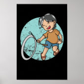 Hoop Rolling Hula-Hoop Reifenspiel ポスター (正面)