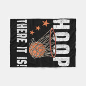 Hoop There It Is! Bysketbyll B-byll Fan  フリースブランケット (正面(横))