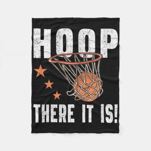 Hoop There It Is! Bysketbyll B-byll Fan  フリースブランケット (正面)