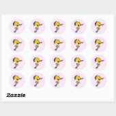 Hoopoe Bird Cartoonのステッカー ラウンドシール (シート)