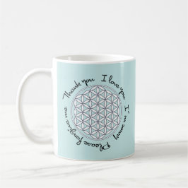 Ho'oponopono & Flower of Life コーヒーマグカップ