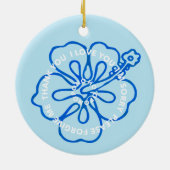 Ho'oponopono Prayer I LOVE YOU I'M SORRY FORGIVE セラミックオーナメント (裏面)