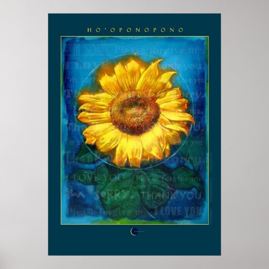 Hooponopono Sunflower Cleansing ポスター (正面)