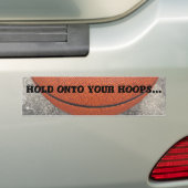 HOOPSバスケットボール バンパーステッカー (車上)