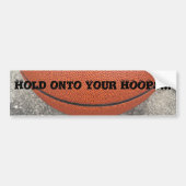 HOOPSバスケットボール バンパーステッカー (正面)