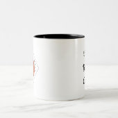 Hoops Before Coffee- Mug for Basketball Lovers ツートーンマグカップ (中央)