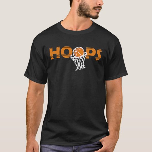 Hoops College March Basketball Madness Tournament  Tシャツ (正面)