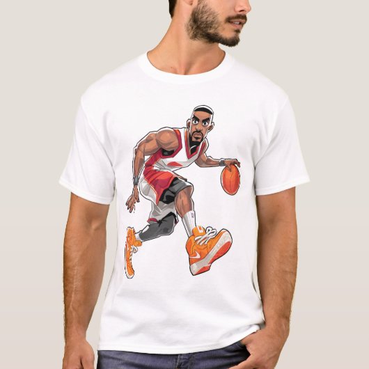 Hoops Master٫ Basketball Beat Tシャツ (正面)