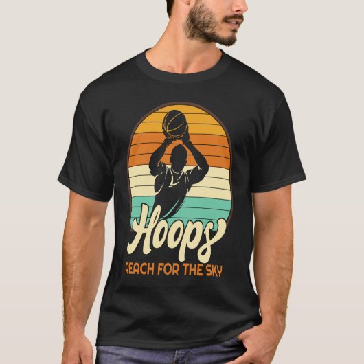 Hoops Reach For The Sky Basketball Tシャツ (正面)