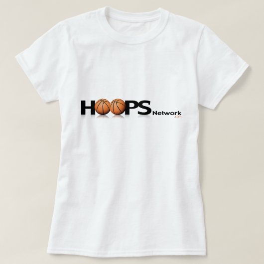 HoopsNetwork.comの女性のTシャツ Tシャツ (デザイン正面)