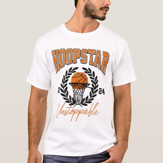 Hoopstar止められないTシャツ –  Tシャツ (正面)