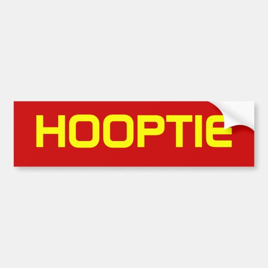 HOOPTIE バンパーステッカー (正面)