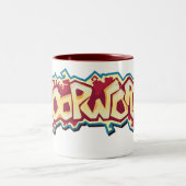 HoopWorldの赤のチーム ツートーンマグカップ (中央)