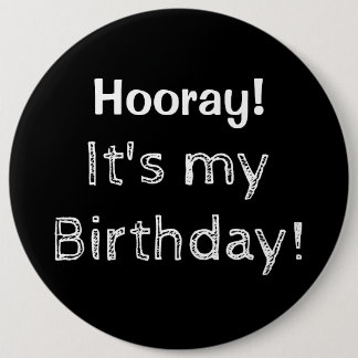 Hoorayそれは私の誕生日です! 缶バッジ