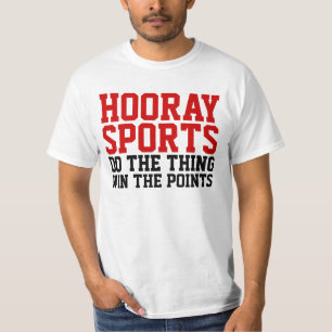 Hoorayスポーツのおもしろいなワイシャツ Tシャツ