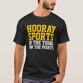 Hoorayスポーツのおもしろいなワイシャツ Tシャツ