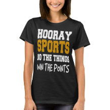 Hoorayスポーツの女性の基本的なTシャツ