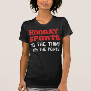 Hoorayスポーツは事の勝利をポイントします Tシャツ